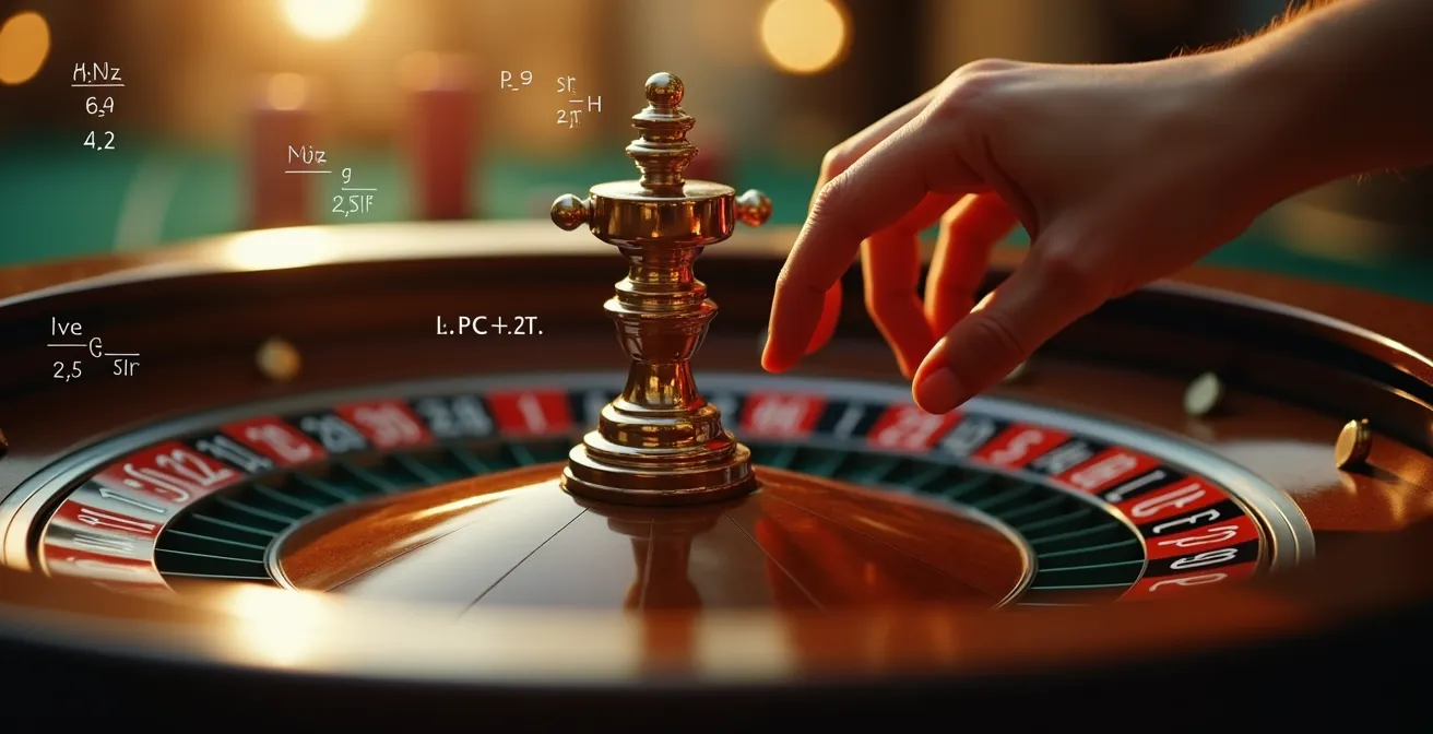 Image représentant les concepts mathématiques de la roulette en ligne avec discipline et stratégie.