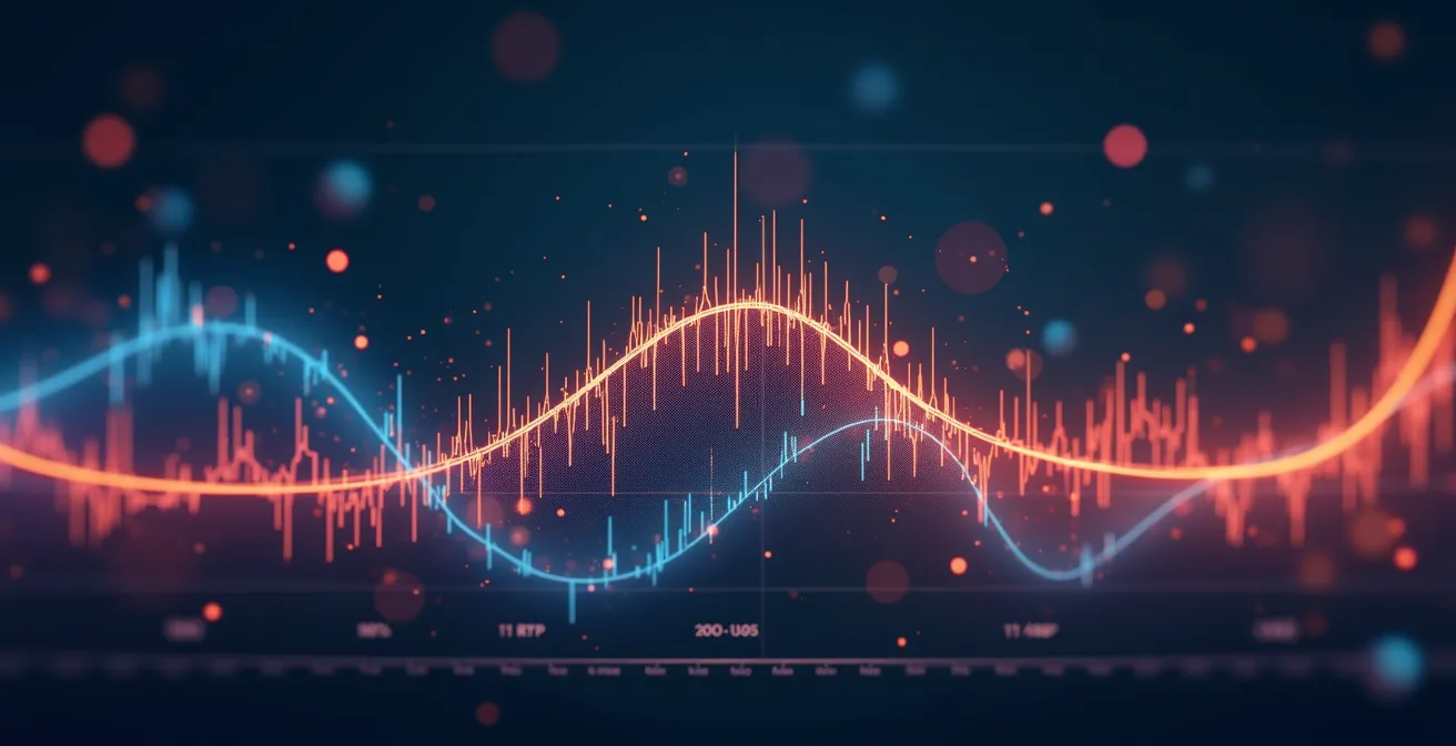 Graphique montrant la différence entre RTP théorique et résultats réels en session courte