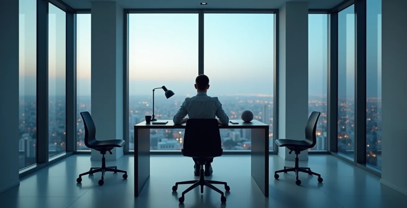 Joueur concentré face à la pression et l'isolement du métier