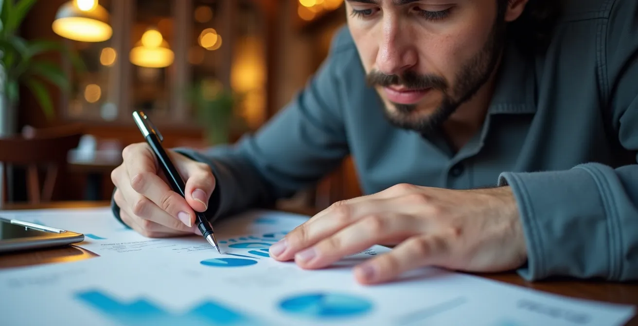 Parieur analysant des stratégies de concours avec concentration