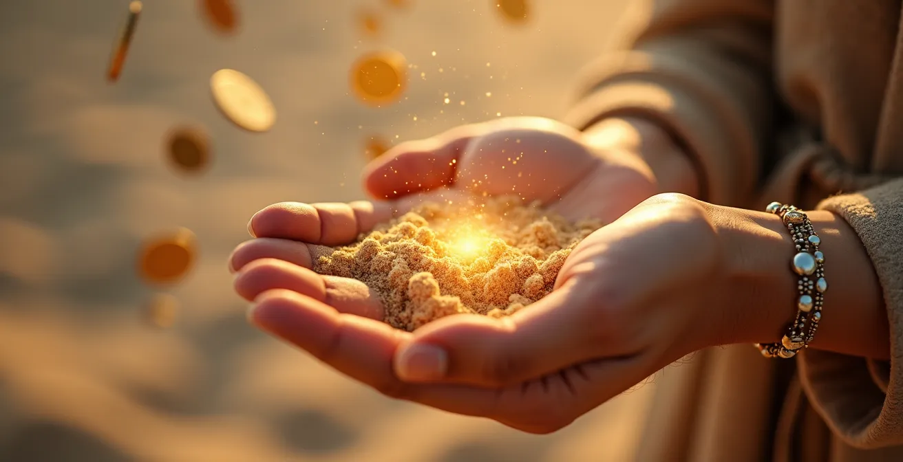 Métaphore visuelle de l'illusion du gain facile par le jeu